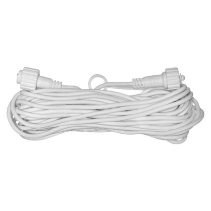 Vanjski produžni kabel za povezivanje svjetlosnih lanaca 10 m IP44 bijeli