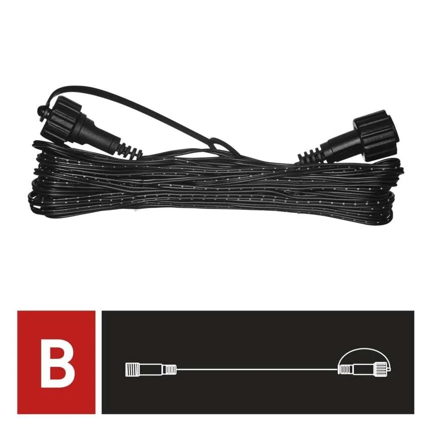 Vanjski produžni kabel za spojne lance 10 m IP44