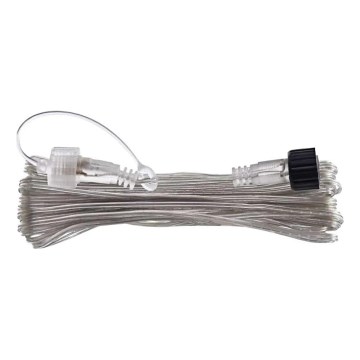 Vanjski prozirni produžni kabel za spajanje svjetlosnih nizova 10m IP44