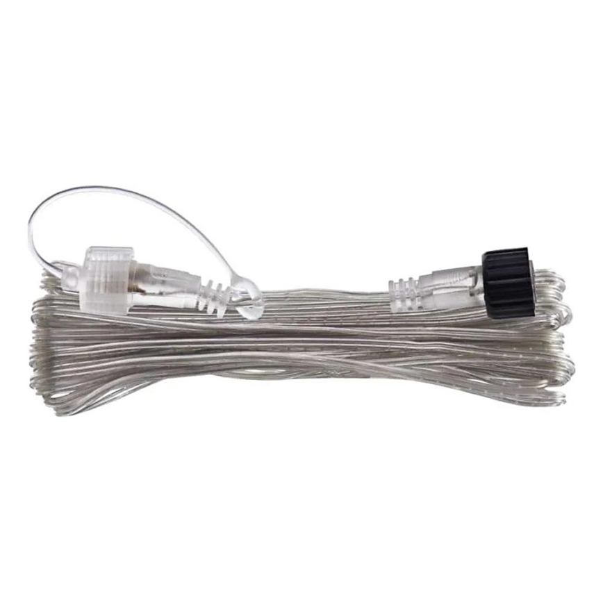 Vanjski prozirni produžni kabel za spajanje svjetlosnih nizova 10m IP44