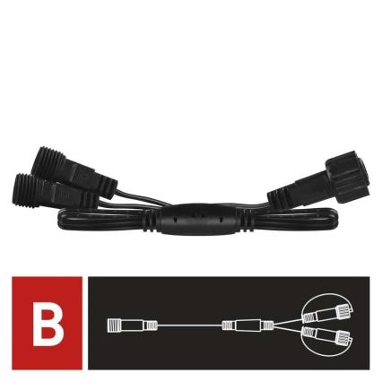 Vanjski razdjelni kabel za svjetlosne nizove 0,5 m IP44