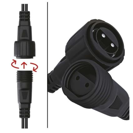 Vanjski razdjelni kabel za svjetlosne nizove 0,5 m IP44