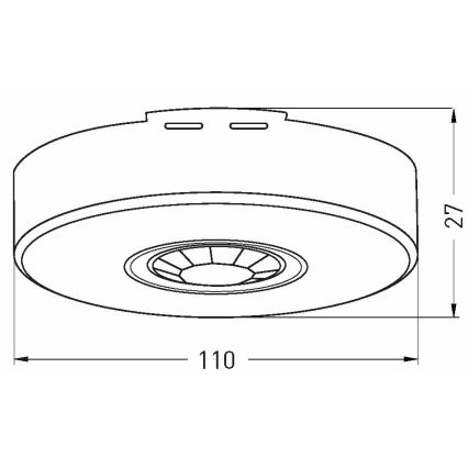 Vanjski senzor pokreta 360x120° bijela IP65