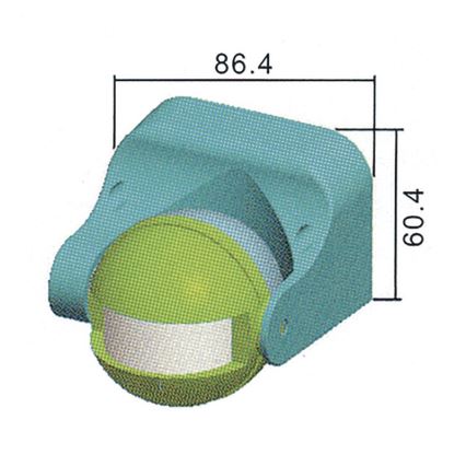 Vanjski senzor pokreta PIR B 180° 1200W/230V IP44 bijeli