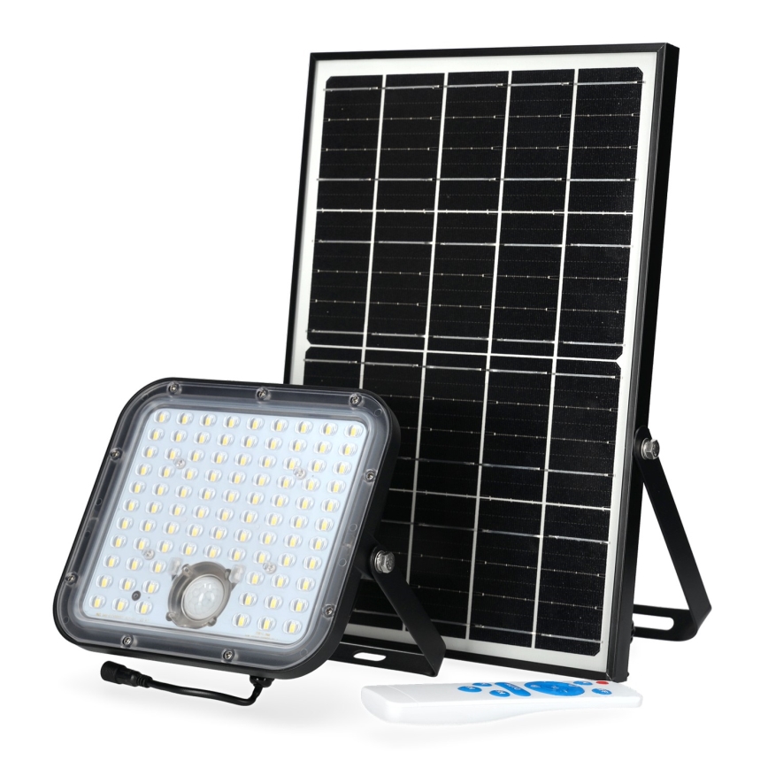 Vanjski solarni reflektor sa senzorom LED/30W/6,4V 4000K IP65 + daljinski upravljač