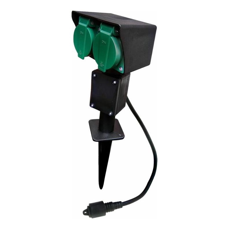 Vanjski stup s utičnicama EASY CONNECT 2U 3600W/230V IP44 zelena