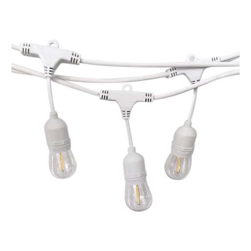Vanjski svjetlosni niz STRING 15xE27/40W/230V 15m IP65
