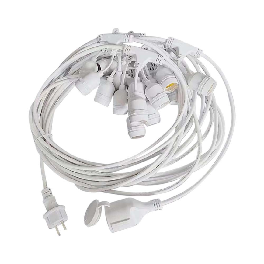 Vanjski svjetlosni niz STRING 15xE27/40W/230V 15m IP65