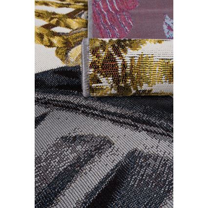Vanjski tepih CAPPUCCINO 80x165 cm zlatni/sivi/bijeli