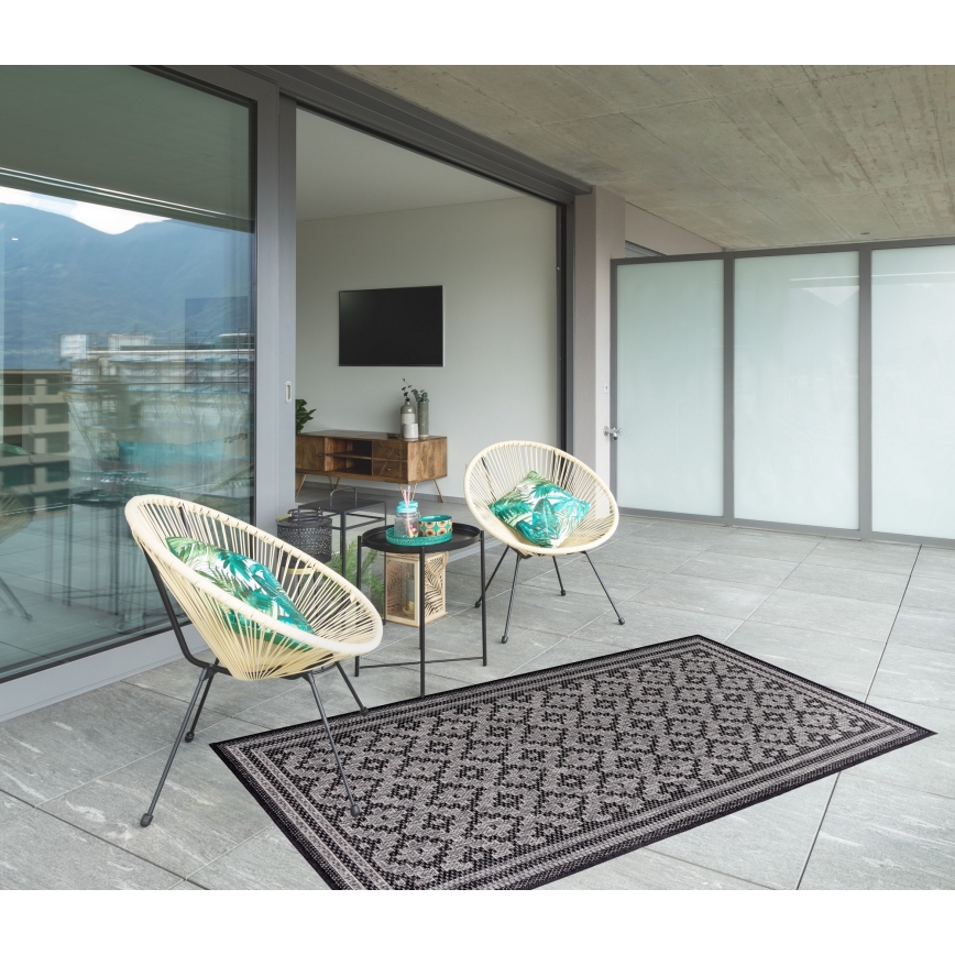 Vanjski tepih EXPRESS NEW OUTDOOR 120x160 cm antracit/siva