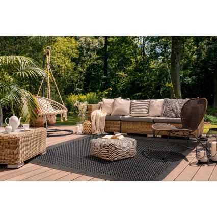 Vanjski tepih EXPRESS NEW OUTDOOR 120x160 cm antracit/smeđa