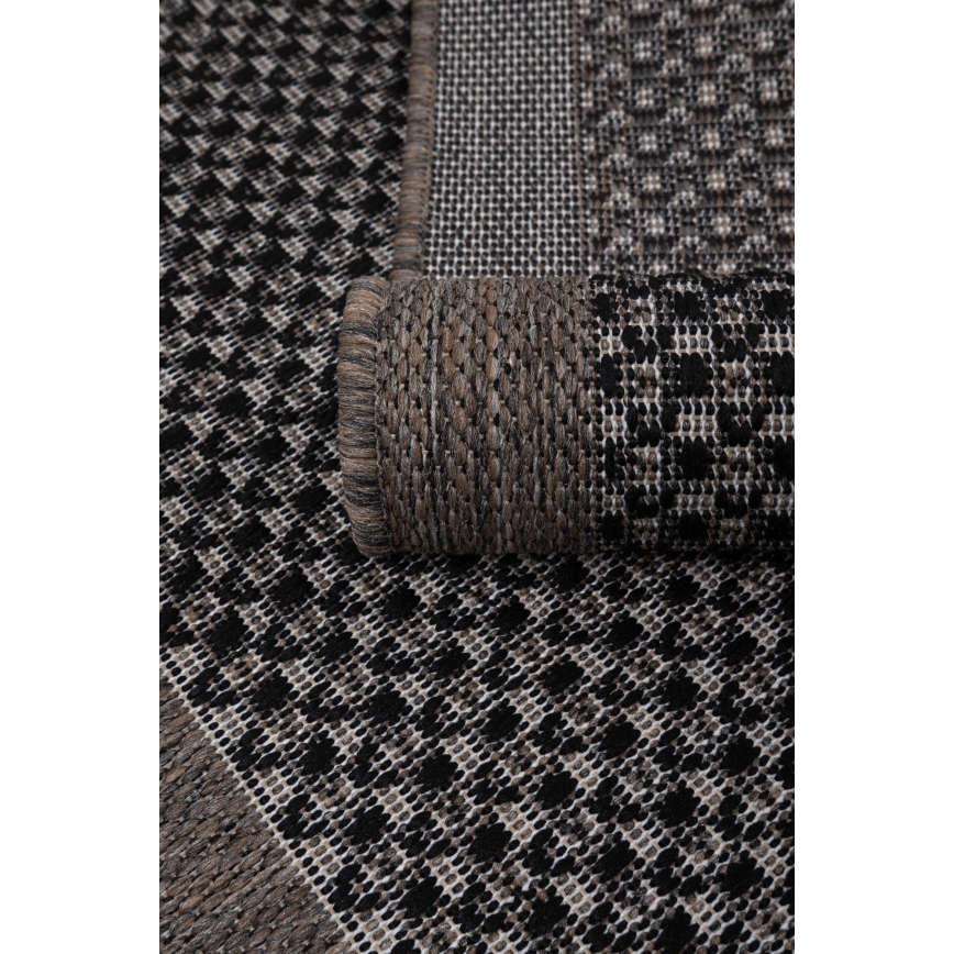 Vanjski tepih EXPRESS NEW OUTDOOR 120x160 cm antracit/smeđa