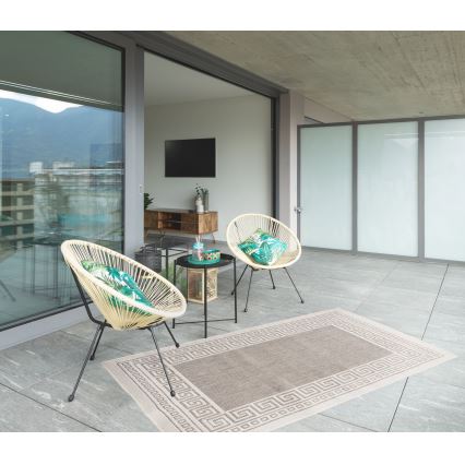 Vanjski tepih EXPRESS NEW OUTDOOR 80x150 cm siva/bež