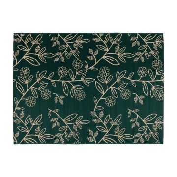 Vanjski tepih JUNGLE 160x220 cm, zelene boje s listnim uzorkom