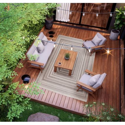 Vanjski tepih ORIA 70x140 cm sivi