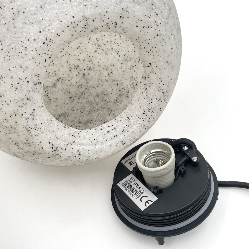 Vanjsko dekorativno svjetlo LUMISTONE, 1xE27/15W/230V, IP65, promjer 25 cm