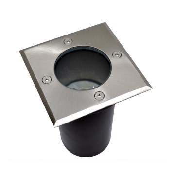 Vanjsko ugradno svjetlo 1xGU10/35W/230V IP44 mat krom