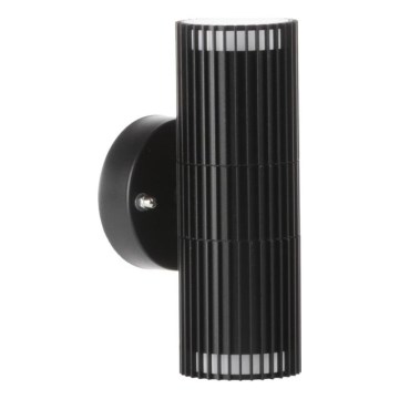 Vanjsko zidno reflektorsko svjetlo RADILO 2xGU10/11W/230V IP44 crno
