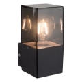 Vanjsko zidno svjetlo 1xE27/40W/230V IP44 crno/dimljeno