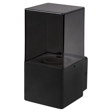 Vanjsko zidno svjetlo 1xE27/40W/230V IP44 crno/dimljeno