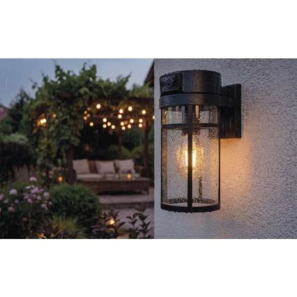 Vanjsko zidno svjetlo s kamerom GOSMART 1xE27/15W/230V Wi-Fi IP44