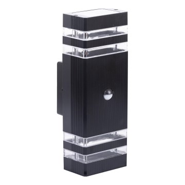 Vanjsko zidno svjetlo s senzorom BREZZA 2xGU10/35W/230V IP65
