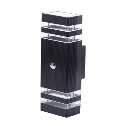 Vanjsko zidno svjetlo s senzorom BREZZA 2xGU10/35W/230V IP65