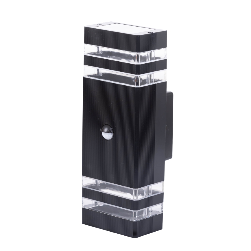 Vanjsko zidno svjetlo s senzorom BREZZA 2xGU10/35W/230V IP65