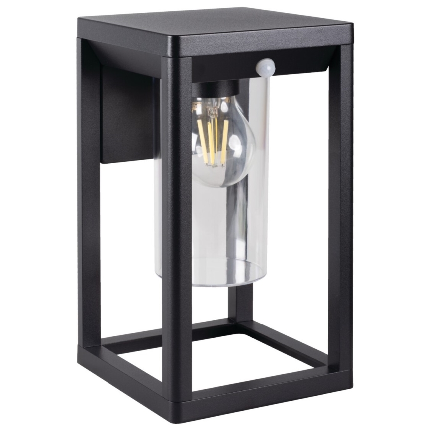 Vanjsko zidno svjetlo s senzorom VIMO 1xE27/15W/230V IP44