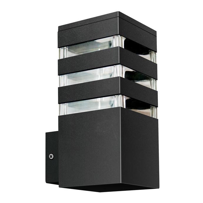 Vanjsko zidno svjetlo TEKSAS 1xE27/12W/230V IP44 antracit