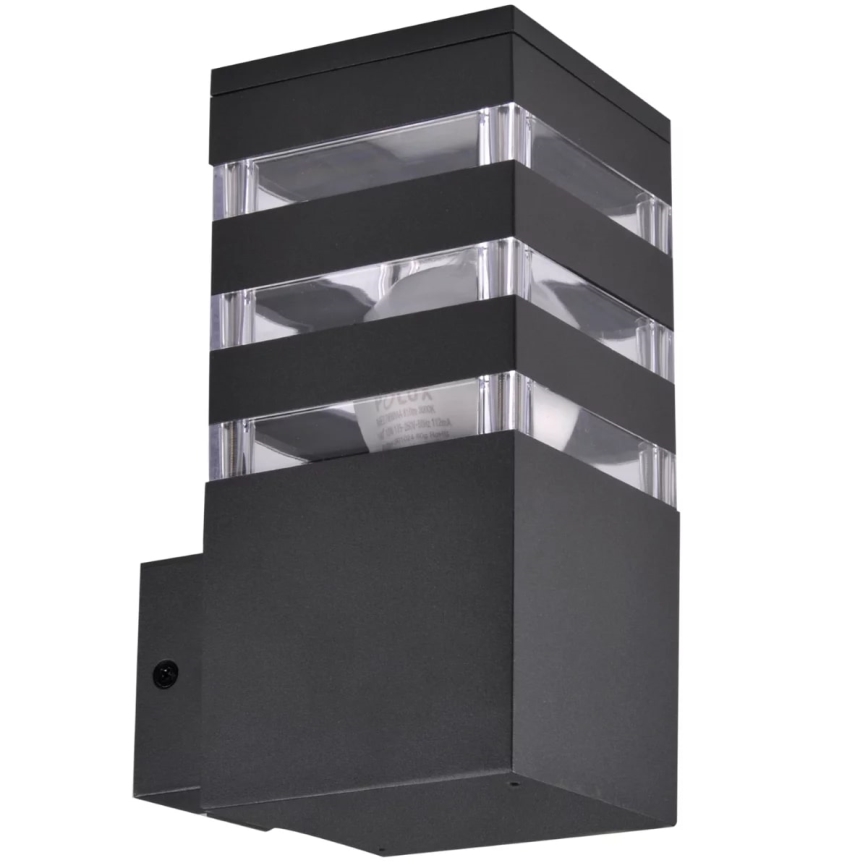 Vanjsko zidno svjetlo TEKSAS 1xE27/12W/230V IP44 antracit