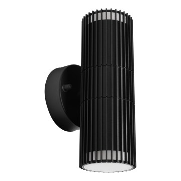 Vanjsko zidno usmjereno svjetlo LANTHEA 2xGU10/11W/230V IP44 crno