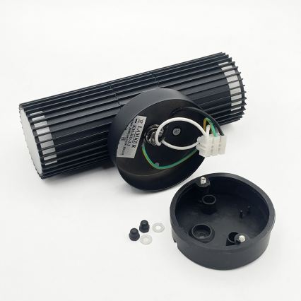 Vanjsko zidno usmjereno svjetlo LANTHEA 2xGU10/11W/230V IP44 crno