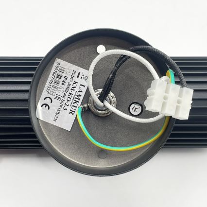 Vanjsko zidno usmjereno svjetlo LANTHEA 2xGU10/11W/230V IP44 crno