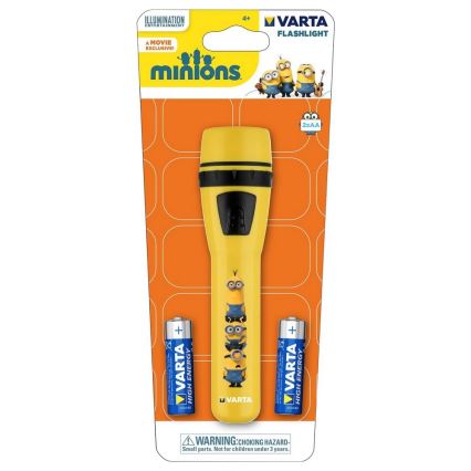 Varta 15610 - LED Dječja ručna svjetiljka MINIONS LED/2xAA žuta