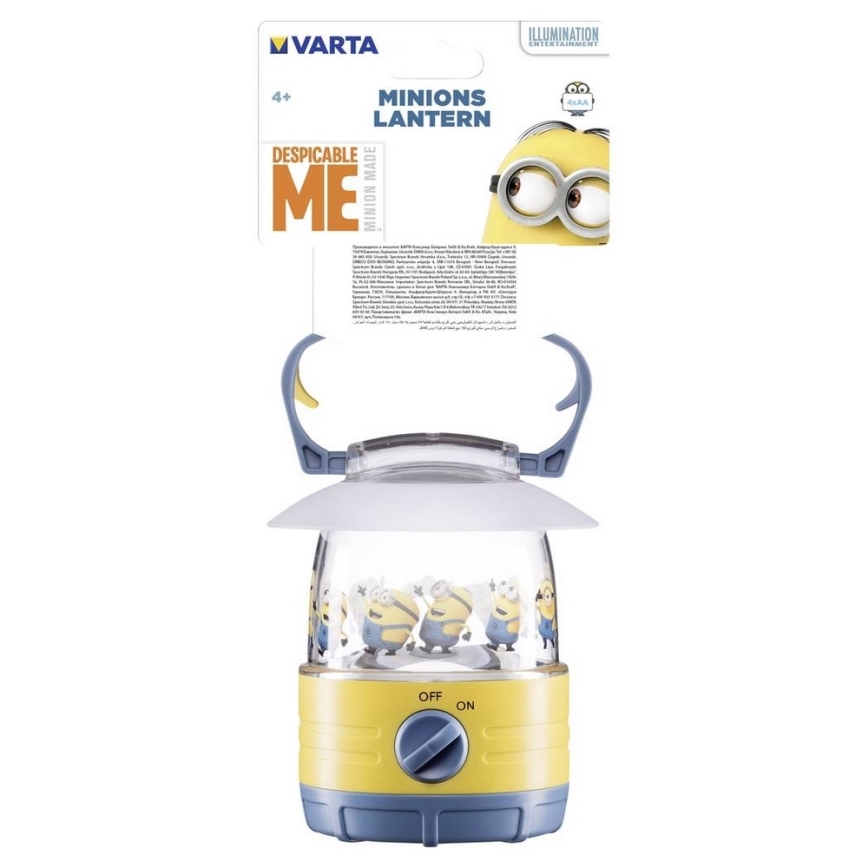 Varta 15612 - LED Dječji fenjer MINIONS LED/5W/4xAA