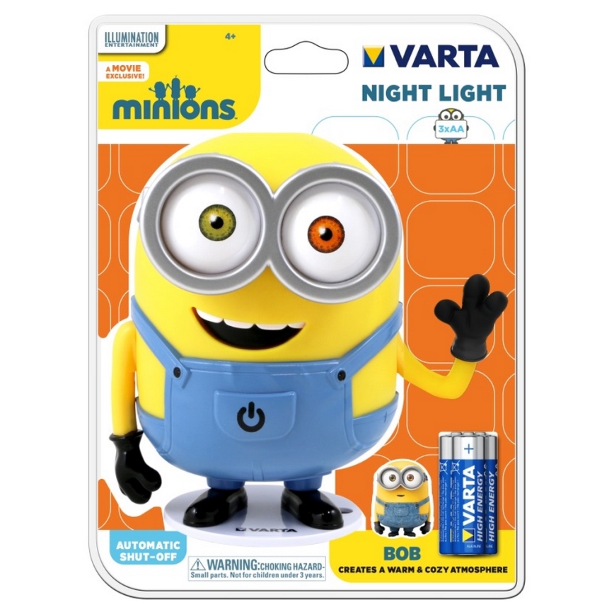 Varta 15615 - LED Dječja noćna lampica MINIONS LED/3xAA