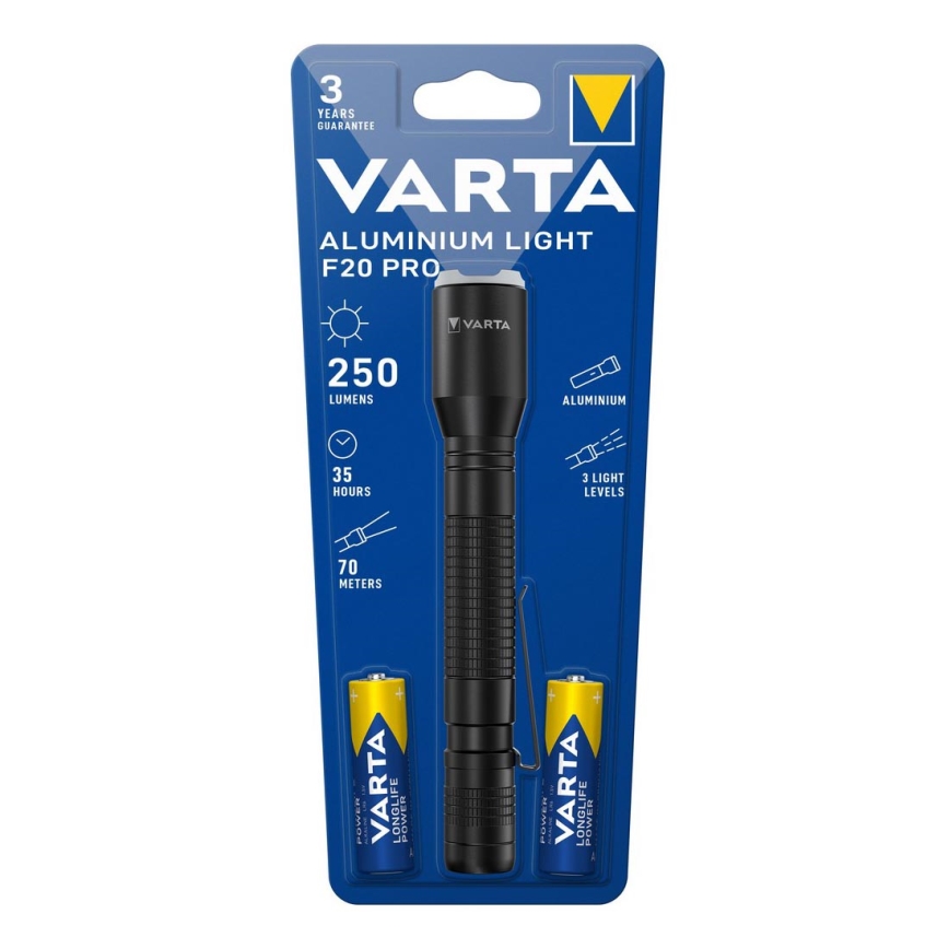 Varta 16607101421 - LED Ručna svjetiljka ALUMINIUM LIGHT LED/2xAA