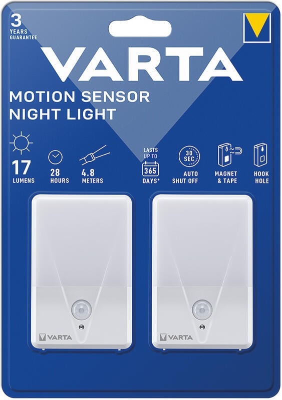 Varta 16624101402 - SET 2x LED Orijentacijska svjetiljka sa senzorom NIGHT LIGHT LED/3xAAA