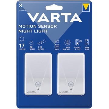 Varta 16624101402 - SET 2x LED orijentacijsko svjetlo sa senzorom NIGHT LIGHT LED/3xAAA