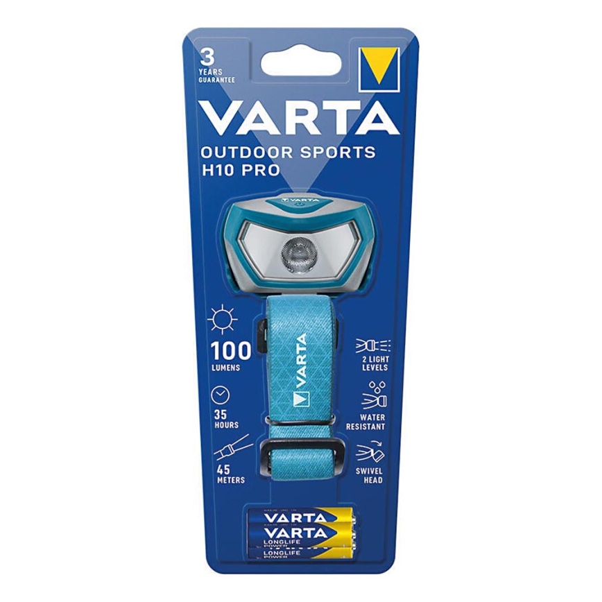 Varta 16650101421 - LED Čeona svjetiljka OUTDOOR SPORTS H10 Pro LED/3xAAA