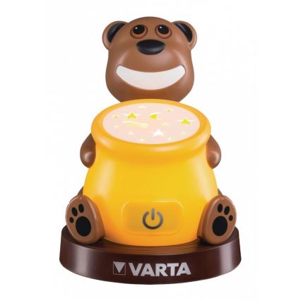 Varta 17501 - LED Dječja projektorska lampa PAUL 2xLED/3xAA