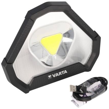 Varta 18647101401 - LED Prijenosna baterijska svjetiljka WORK FLEX LED/12W/5V 5200mAh IP54