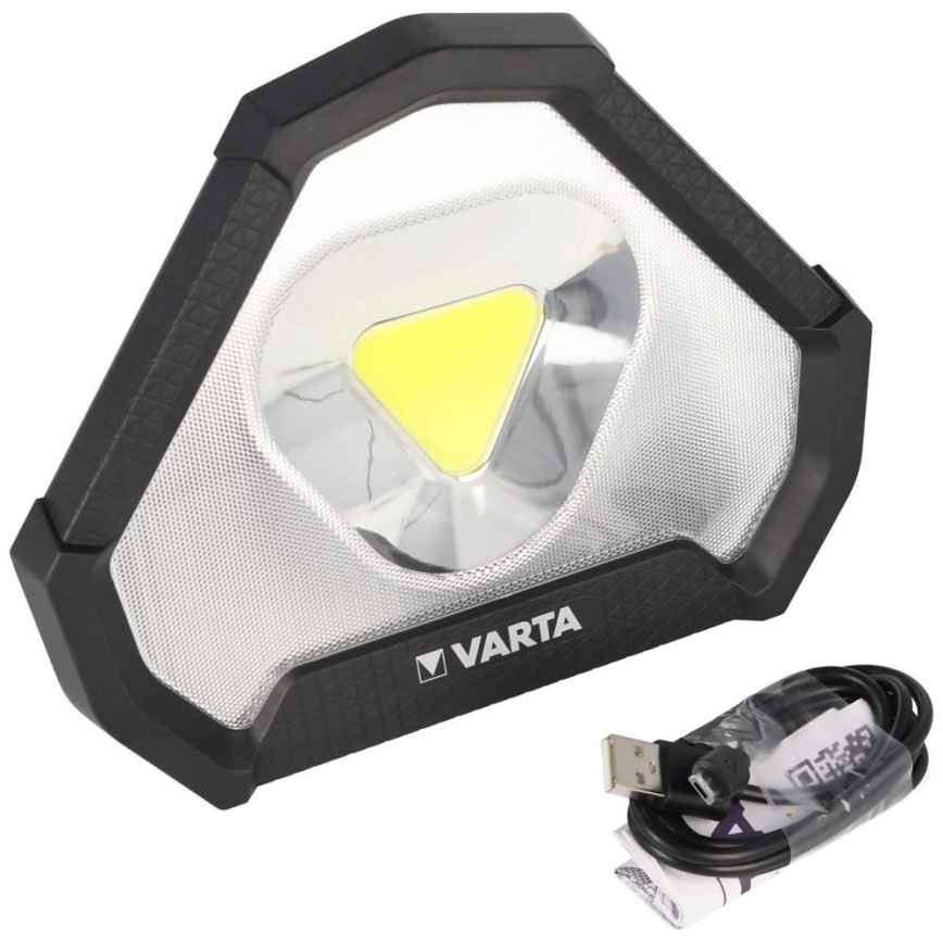 Varta 18647101401 - LED Prijenosna svjetiljka WORK FLEX LED/12W/5V 5200 mAh IP54