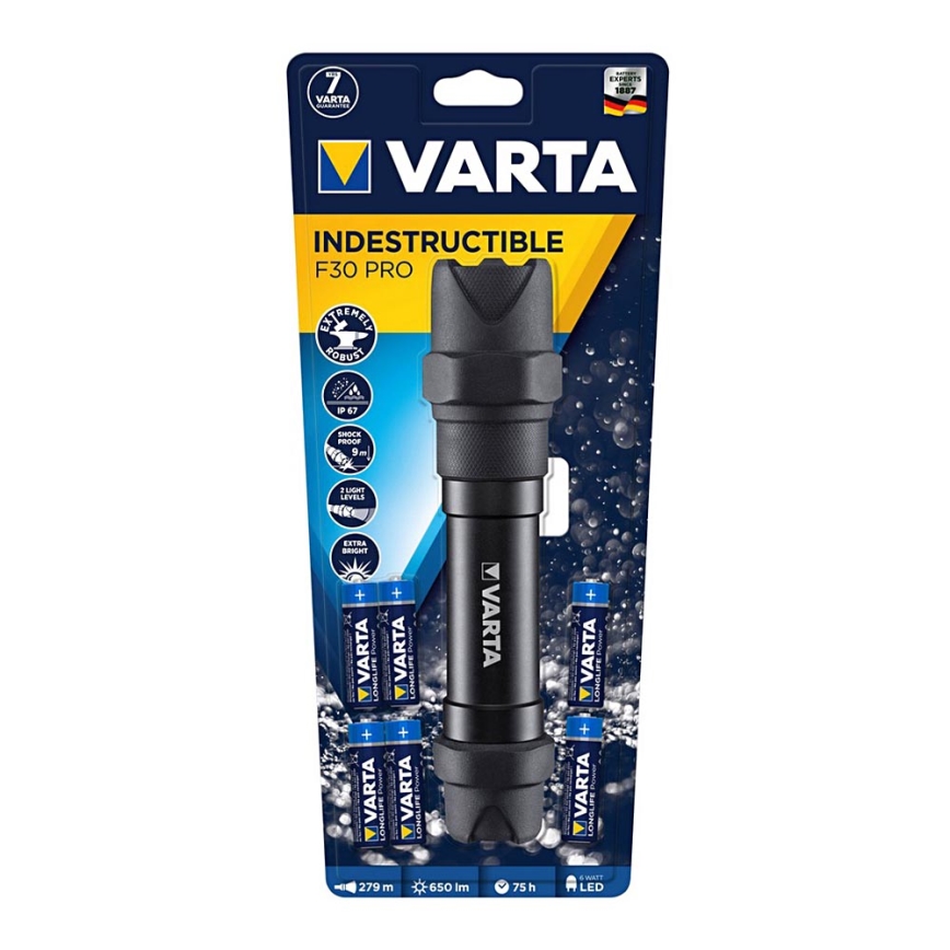 Varta 18714101421 - LED Svjetiljka INDESTRUCTIBLE LED/6W/6xAA