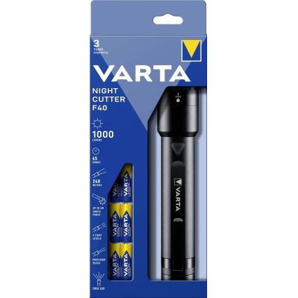 Varta 18902101121 - LED Prigušiva baterijska svjetiljka NIGHT CUTTER LED/6xAA IPX4