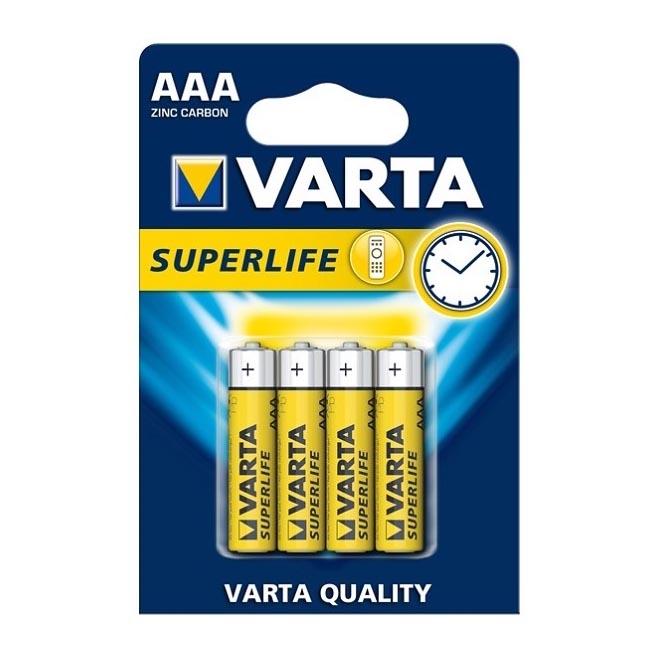 Varta 2003 - 4 kom Cink-ugljična baterija SUPERLIFE AAA 1,5V