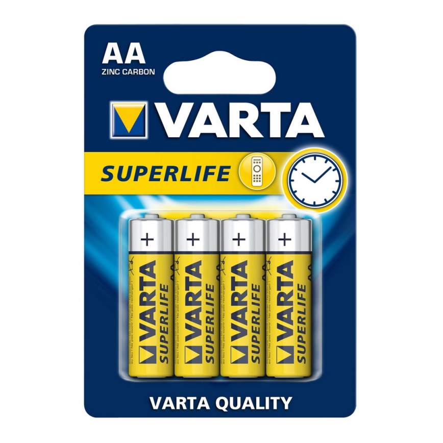 Varta 2006 - 4 kom Cink-ugljična baterija SUPERLIFE AA 1,5V