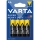 Varta 2006 - 4 kom. cink-ugljičnih baterija SUPER HEAVY DUTY AA 1,5 V
