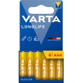 Varta 4103101746 - 6 kom Alkalne baterije LONGLIFE AAA 1,5V